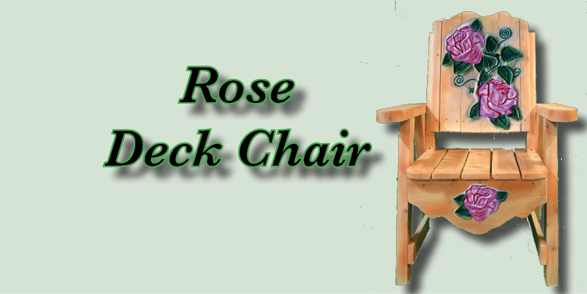 Rose chair, deck chair, deck lounge chair